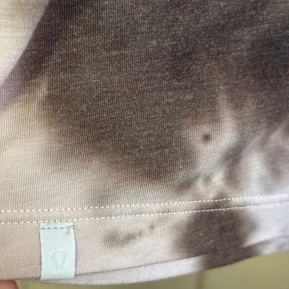 Lululemon tee women’s purple size 4 crew neck tie dye - Picture 3 of 4